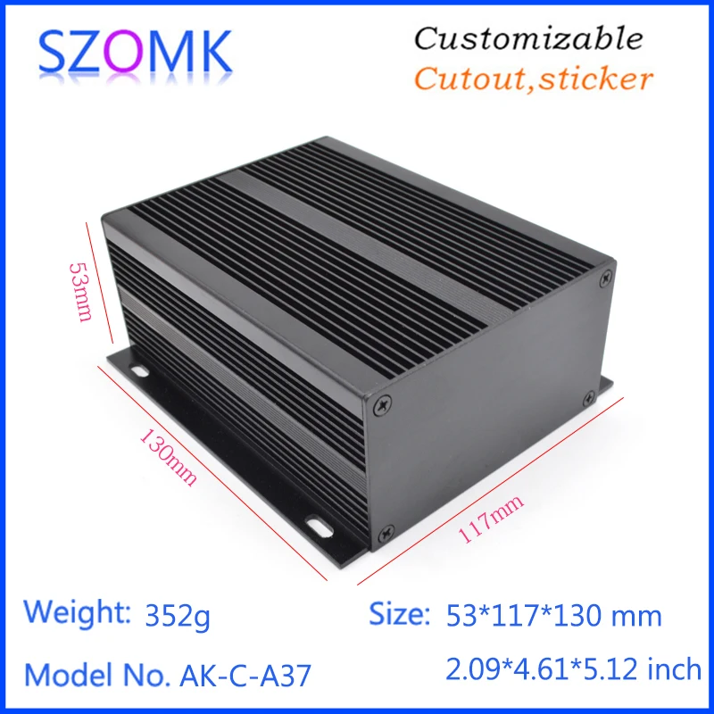 

Алюминиевый корпус для электроники SZOMK AK-C-A37