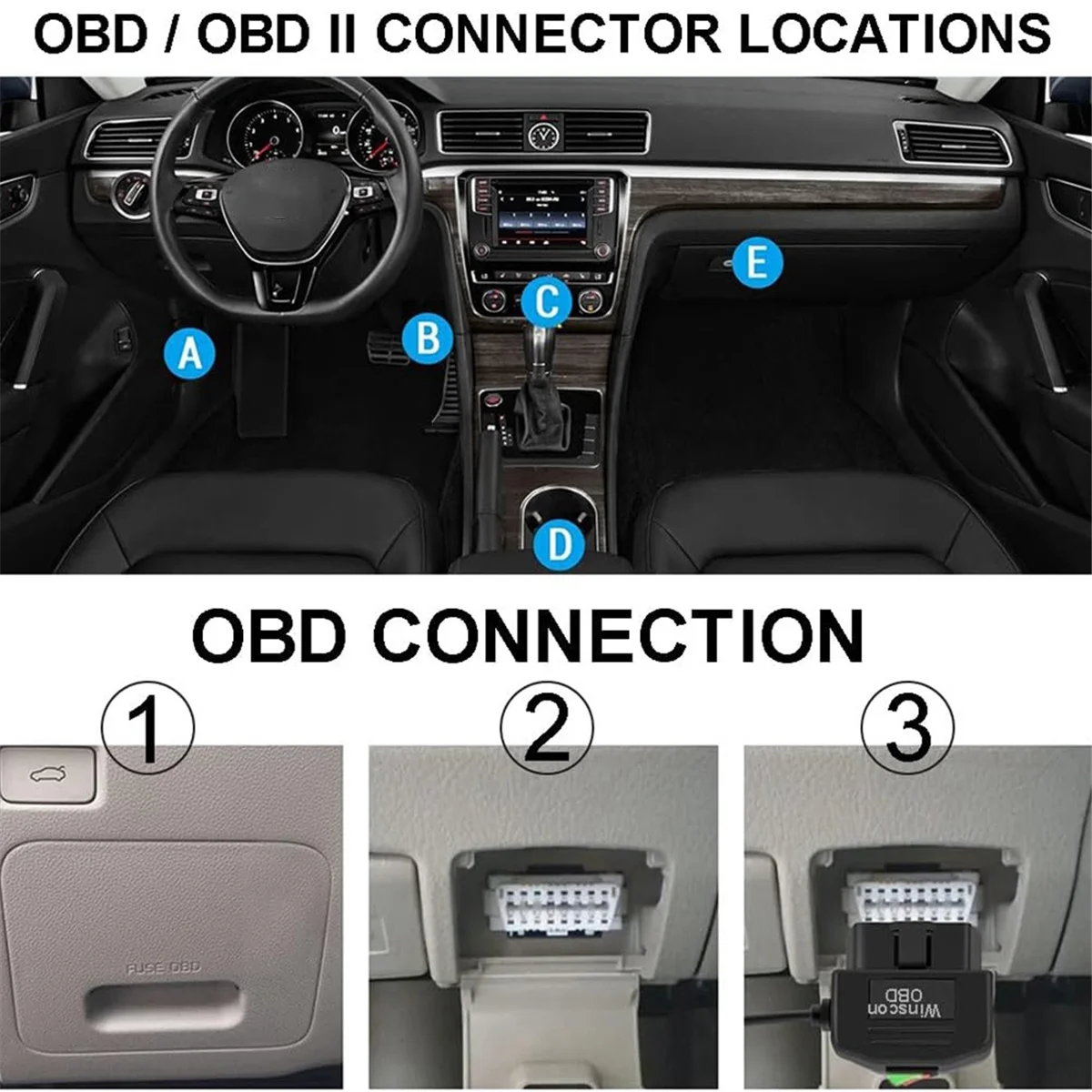 Комплект жесткого провода OBD для видеорегистратора комплект USB Type C камеры