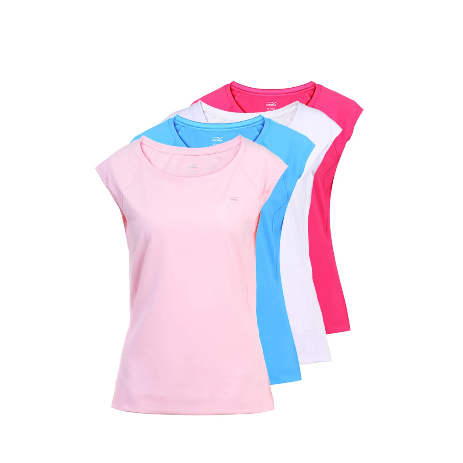 

Summer Women's Sports Tennis T-shirt Golf Tee Yarn Fitness Moisture Wicking Quick Dry Workout Shirts