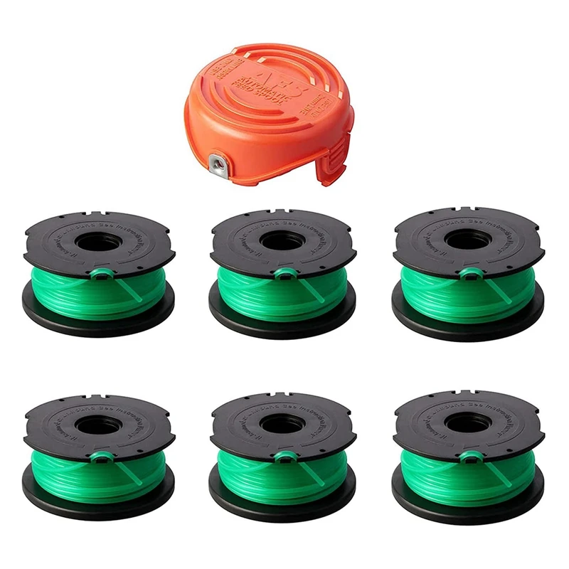 

SF-080 Trimmer Replacement Spools For Black+Decker SF-080-BKP GH3000 GH3000R LST540 LST540B Weed Eater 20Ft 0.080Inch