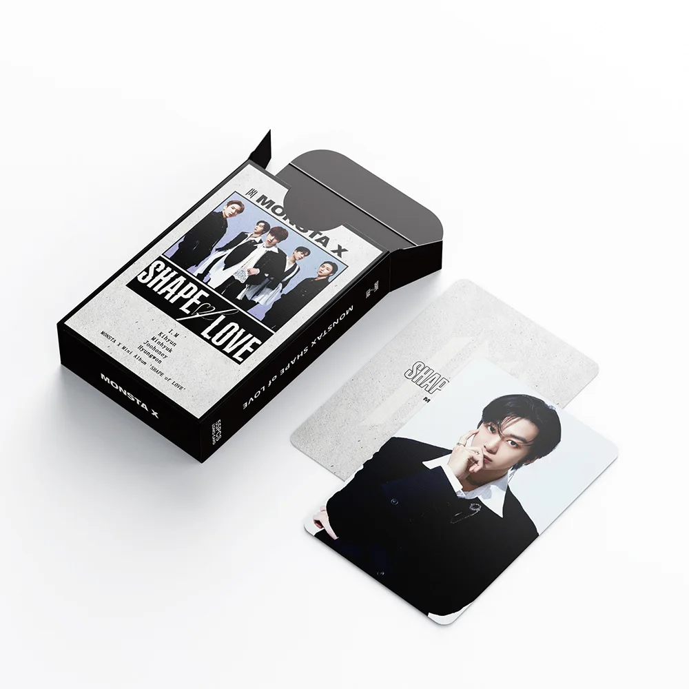 KPOP MONSTA X SHAPE of LOVE Photocard альбом Merch Lomo Crads Photobook веер коллекция открыток постер