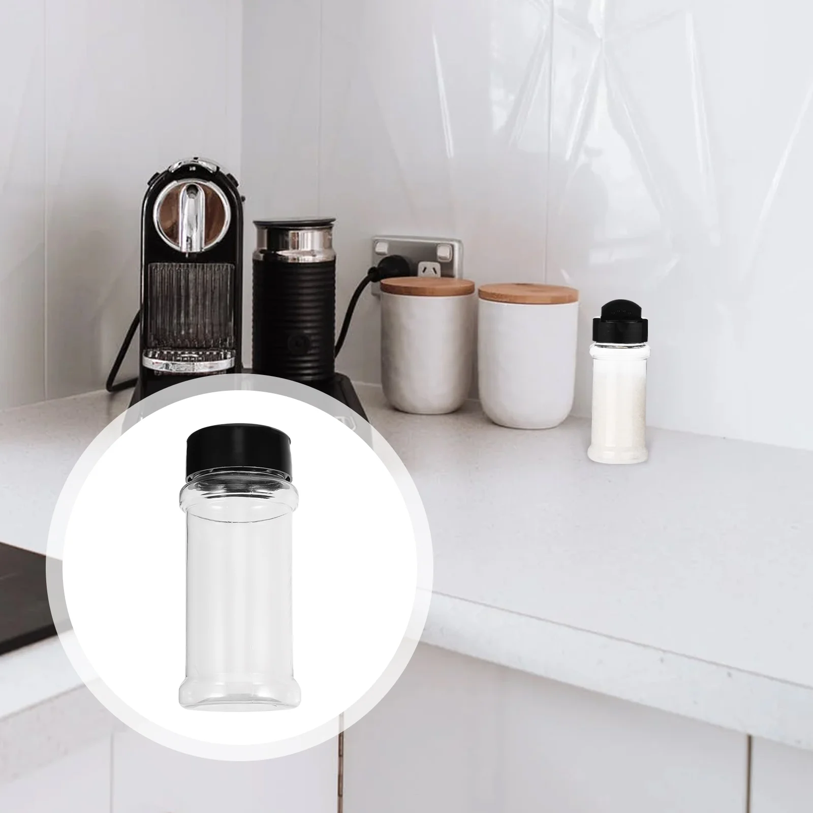 

Jars Shaker Seasoning Bottles Containers Emptylidsspices Square Storage Clear Bottle Container