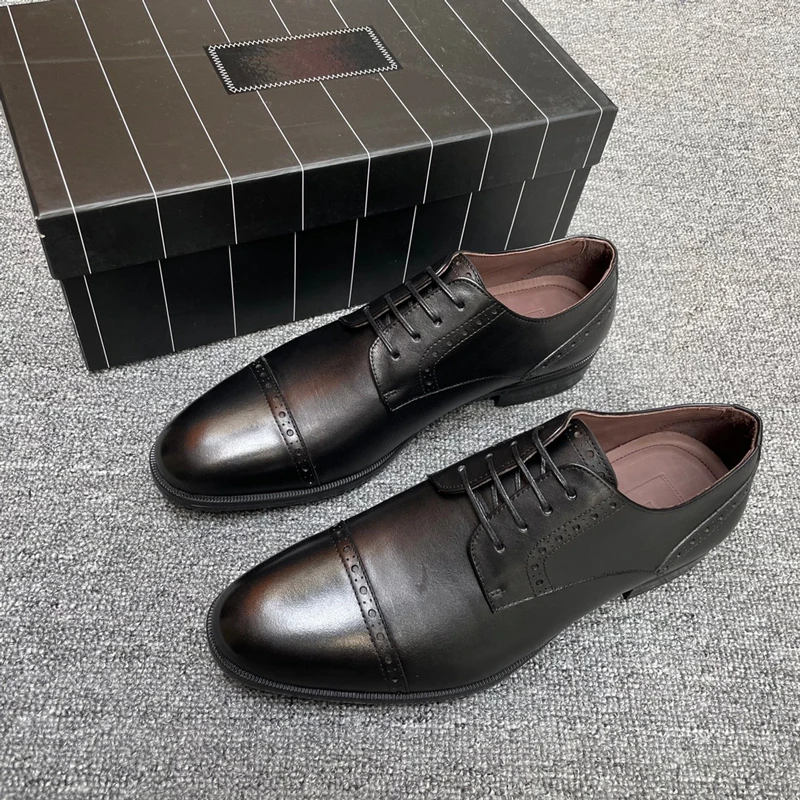 

Light luxury leather shoes 22 spring series men's one foot casual shoes' the top layer is made of cow leather, men shoes