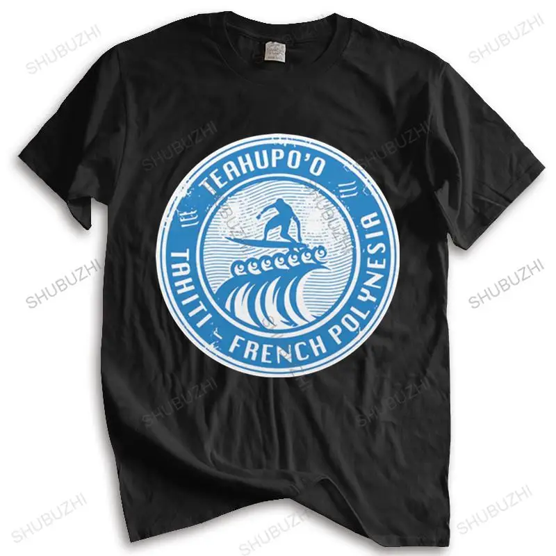 Хлопковая футболка мужские топы с круглым вырезом футболки плюс размер Teahupo'o