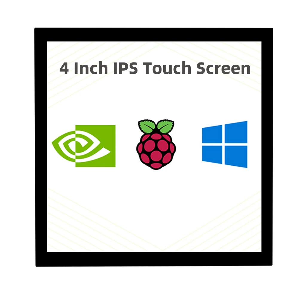4inch HDMI-compatible Capacitive Touch IPS LCD Display 720×720 Fully Laminated Screen for Raspberry Pi 4 3 PC Orange Pi