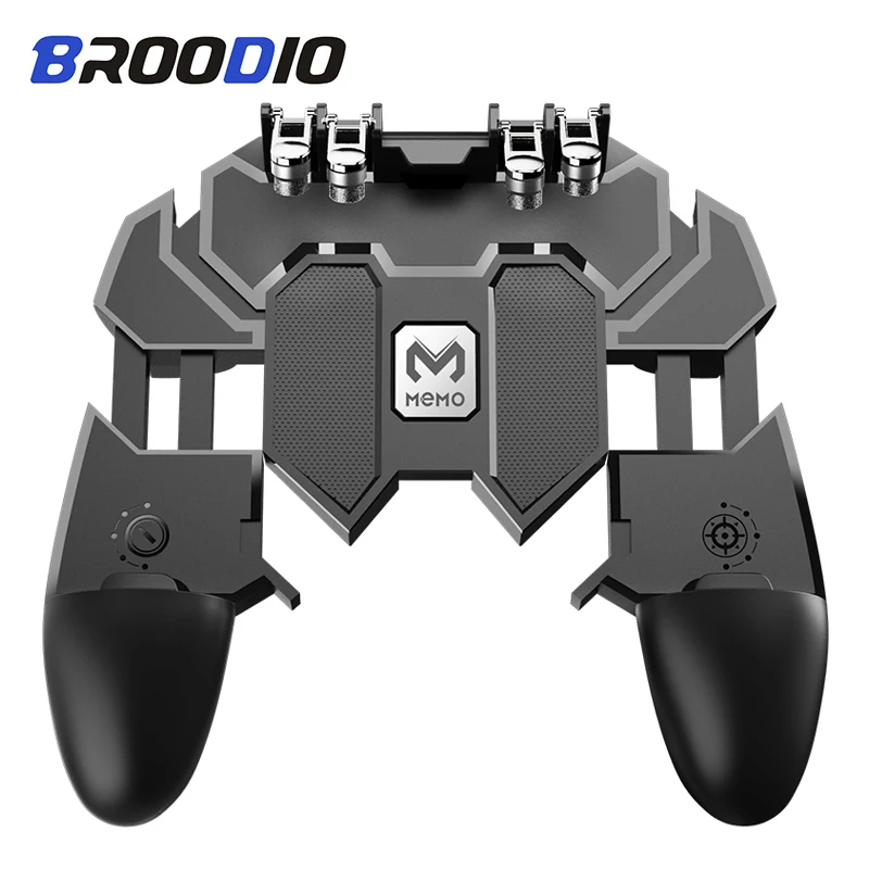 Peripherals pubg joystick controller for samsung Android PUBG phone Trigger controller Button Six Finger Gamepad mobile Game