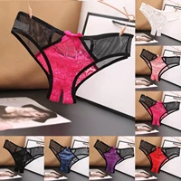 womens sexy lingerie underpants panties thong low waist transparent lace briefs underwear erotic lingerie brief