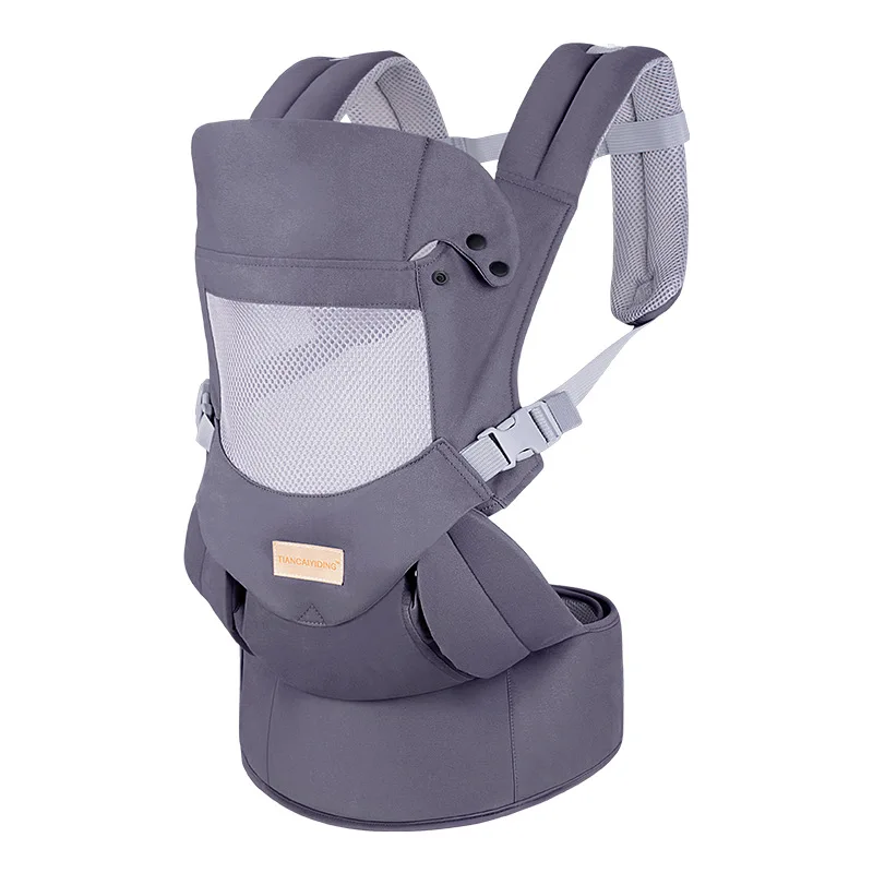 Upgrated 360 All-Position Baby Carrier with Lumbar Support 12-45 Pounds Cool  and Breathable Air Mesh Reinforced Waist Design