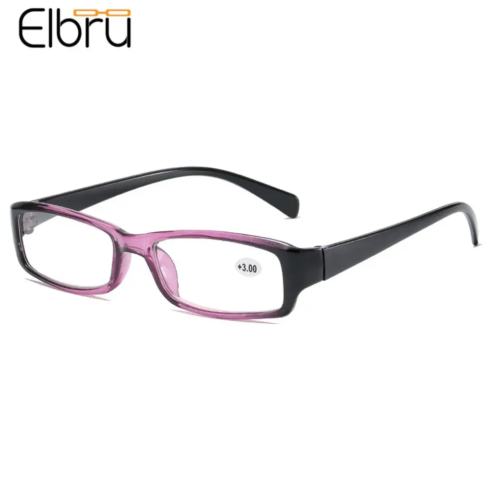 

Elbru Diopters+1+1.5+2+2.5+3+3.5+4 Reading Glasses Fashion Retro Women Men Presbyopic Eyeglasses Anti Eyestrain Reading Eyewear