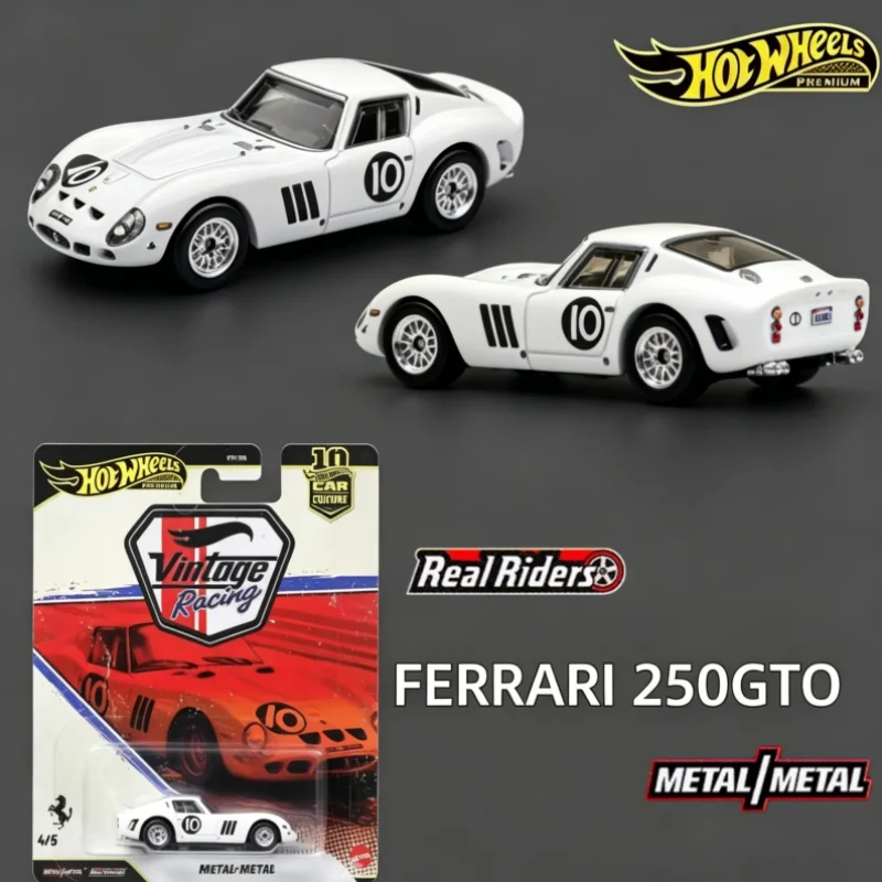 Фото Коллекционные модели автомобилей Hot Wheels Premium Series Car Culture VR: винтажные гоночные Porsche 917K, Ferrari 250 GTO, Jaguar XJS (литые игрушечные модели FPY86) №1