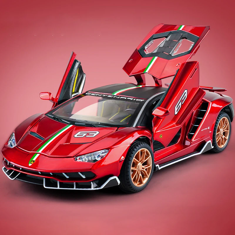 1:24 Lambos LP770-4 Centenario модель спортивного автомобиля из сплава литый под давлением
