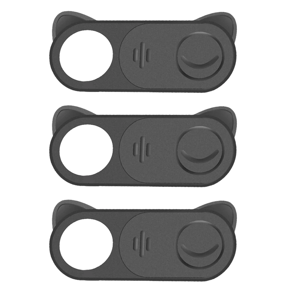 

3 Pcs Camera Cover Black Slides Webcam Blocker Laptop Webcam Cover Slide Thin Cam Privacy Blocker Abs Black Camera Lens Cover