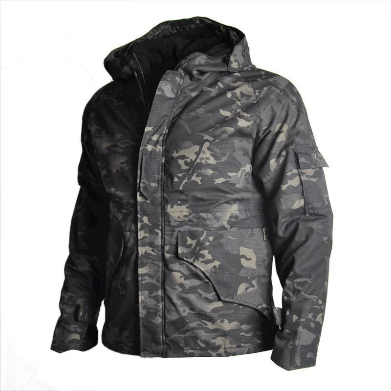 

Winter Thicken Warm G8 Tactical Camo Jacket Men Hiking Hunting Riding Outdoor Windproof Waterproof Windbreaker Coat Detachable