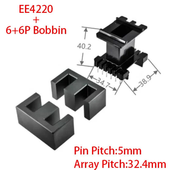 

Вертикальный трансформатор EE4220 Mn-Zn