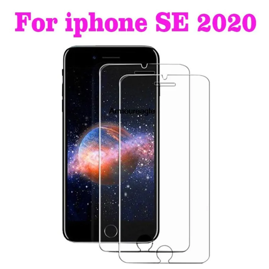 

2.5d Закаленное Защитное стекло для iphone se 2020, защитная пленка 9h, Взрывозащищенная защитная пленка для ЖК-экрана для iphone se 2022