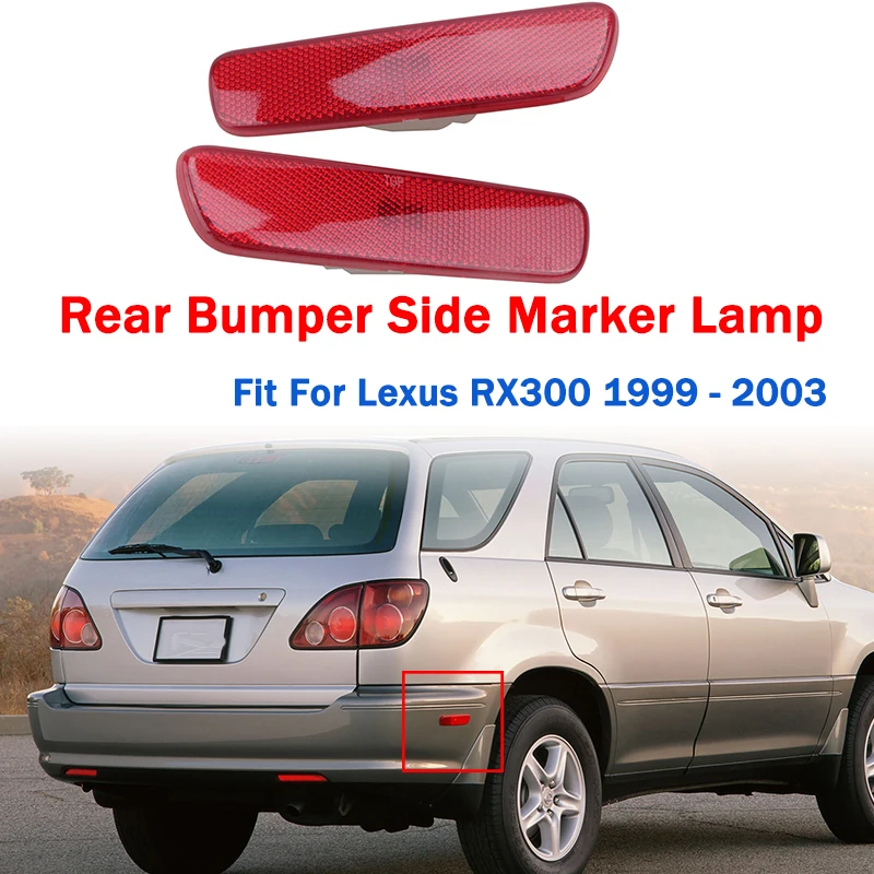 

Rear Bumper LED Side Marker Lamp Red Indicator Brake Stop Signal Light Fit For Lexus RX300 1999 - 2003 Car Accessories