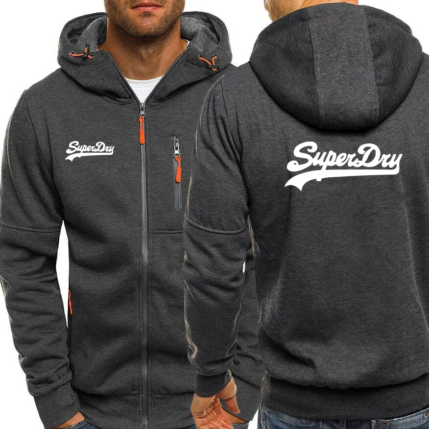 

Мужские толстовки в стиле хип-хоп, свитшоты, новая модная осенняя куртка, пальто на молнии, кардиган с надписью, Мужская Флисовая Повседневная Толстовка, 2023