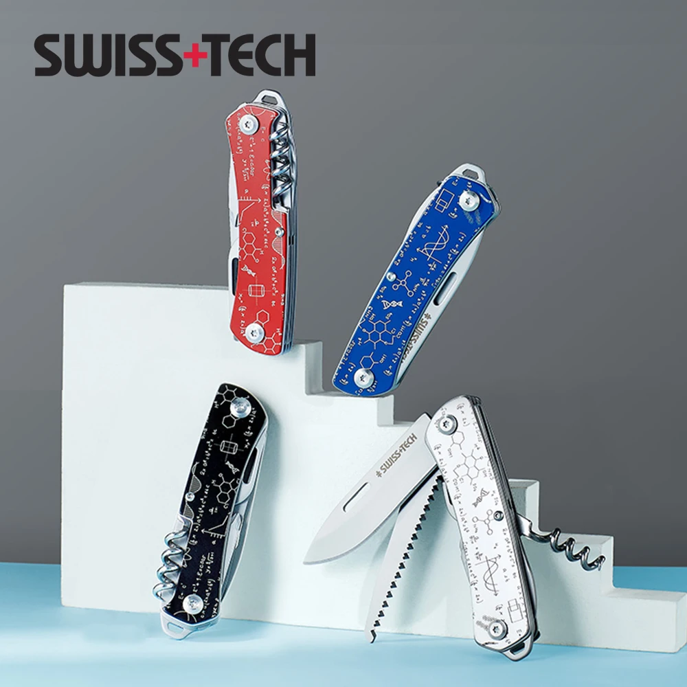 SWISS TECH 9 в 1 многофункциональный инструмент карманный складной нож портативный