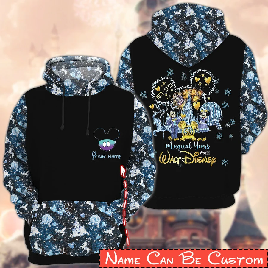 

Disney 3D Hoodie 1971-2021 Wizarding World 50th Year Walt Disney Unisex Hoodie Gift