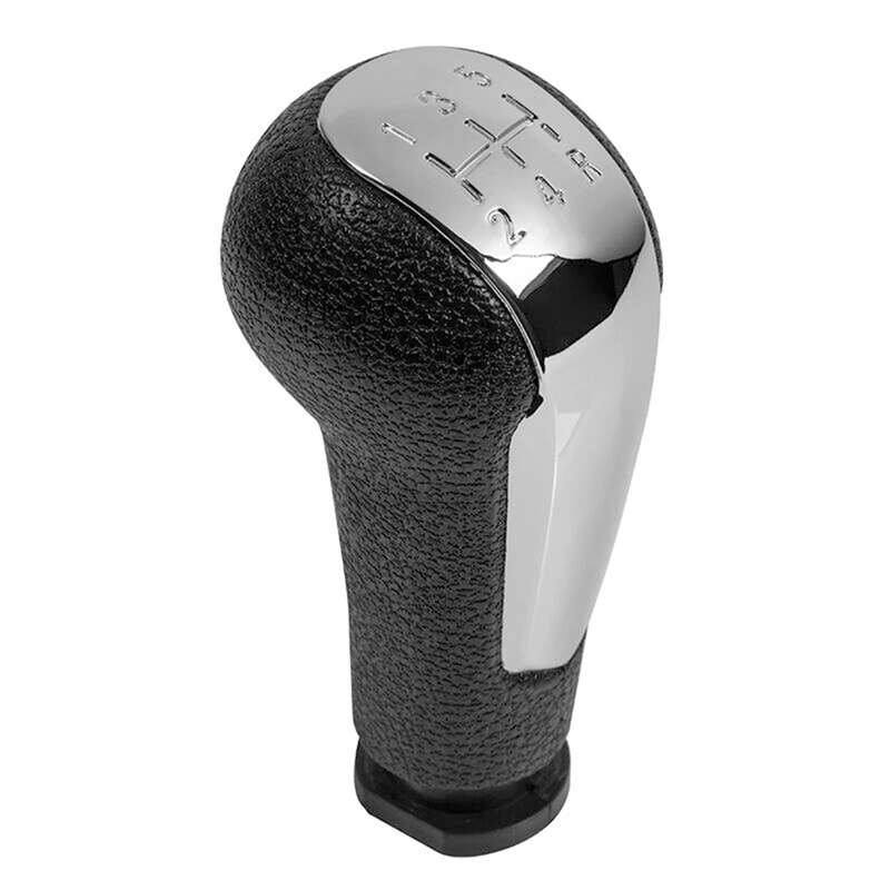 

5X 5 Speed Gear Shift Knob Lever Shifter Handle Stick For Chevrolet Spark 2011-2016 Silver