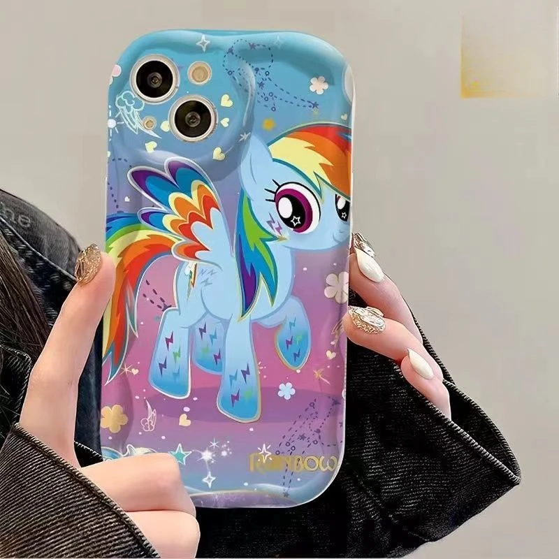 Чехол для телефона My Little Pony Twilight Sparkle Pinkie Pie Cartoon Kawaii iPhone15/14/13/12/XR/XSMAX мягкий защитный