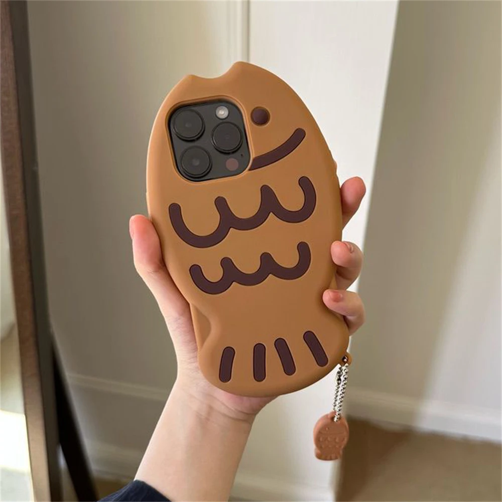 Силиконовый чехол Taiyaki для iPhone 16 15 Pro Max 14 13 12 11