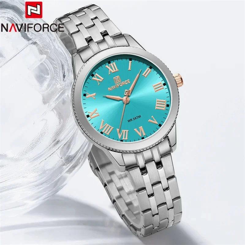 Часы наручные NAVIFORCE женские кварцевые роскошные брендовые элегантные
