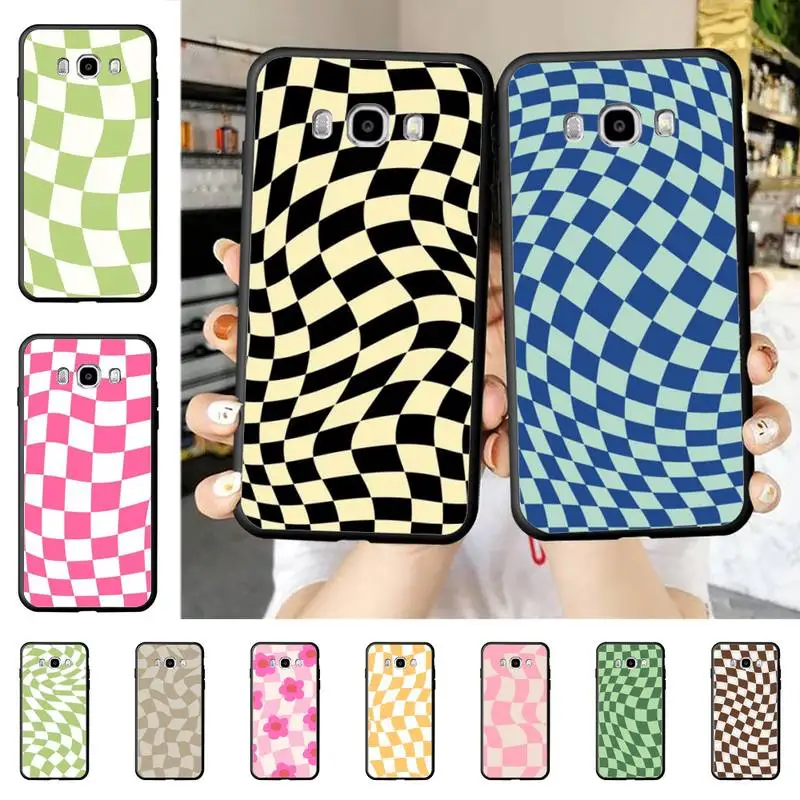 

Crazy Checkers Phone Case for Samsung J 4 5 6 7 8 prime plus 2018 2017 2016 J7 core