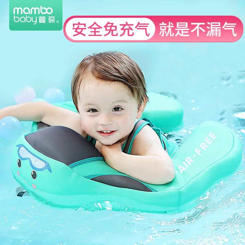 

Mambaby Infants And Young Children No Inflatable Lap Can Lie Down Swimming Circle Floating Circle Swimming Pool