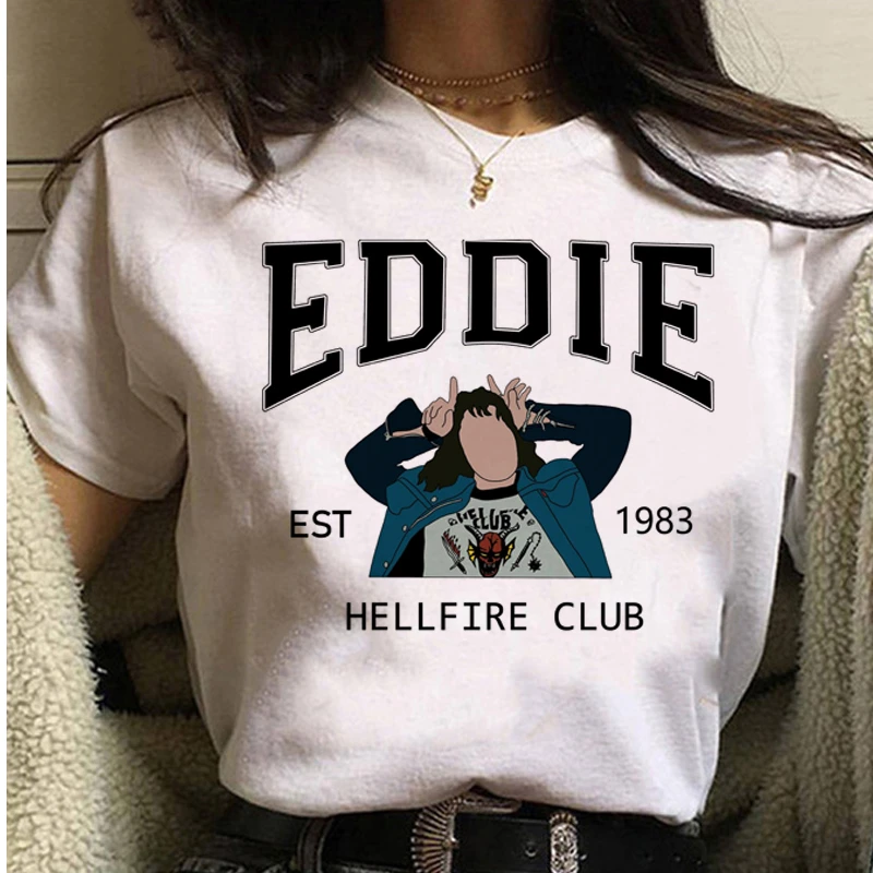 

Футболка женская в готическом стиле с надписью «Hellfire»