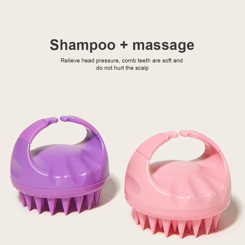 

Расческа для массажа головы, силиконовая щетка для массажа кожи головы, чистящая щетка для мытья волос, инструмент для спа-массажа и ухода