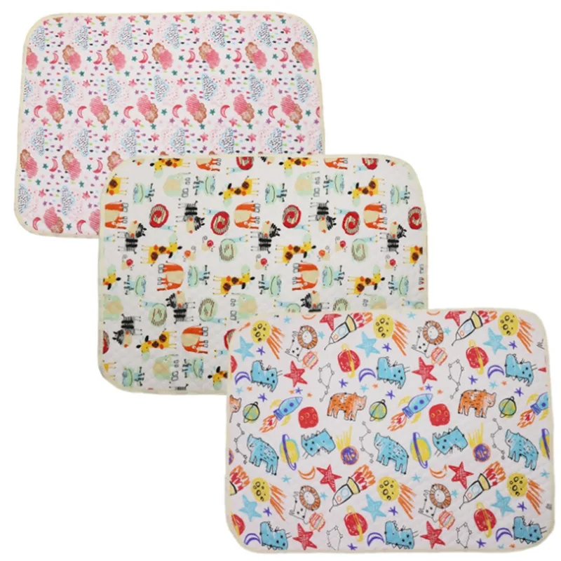 70*50cm Baby Diaper Changing Mat Portable Foldable Washable Waterproof Mattress Travel Pad Floor Mats Cushion Reusable Pad Cover