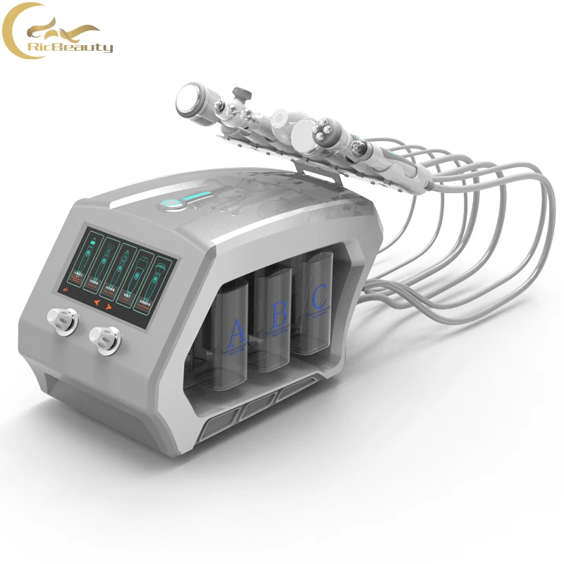 Spa Salon Clinic Use Dermabrasion Cleaning Ultrasonic RF Plasma Lifting Skin Beauty Facial Oxygen Machine