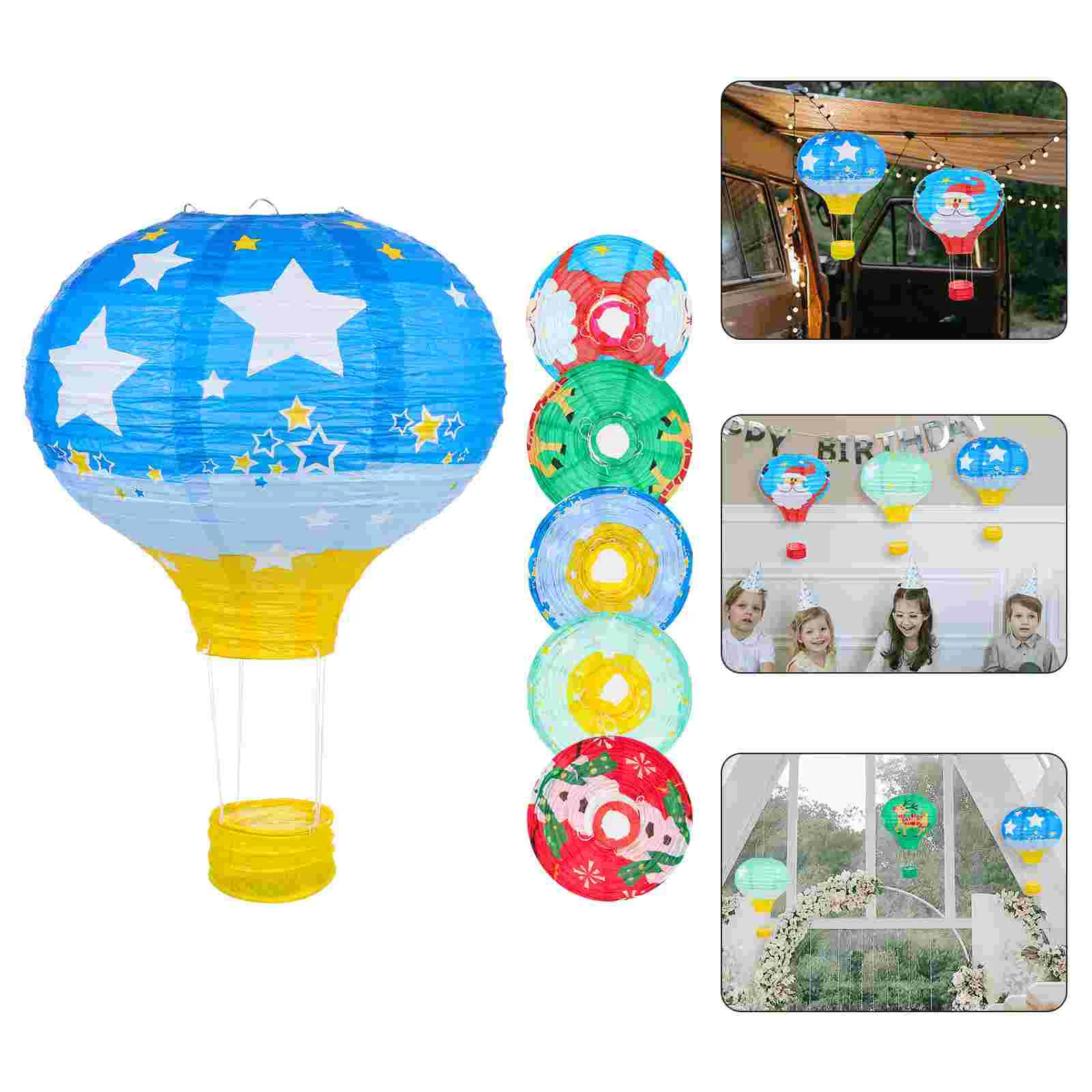 

Lantern Lanterns Hanging Balloon Air Paper Hot Party Sky Balloons Chinese Pendant Diy Festival Decorativedecoration Round Poms