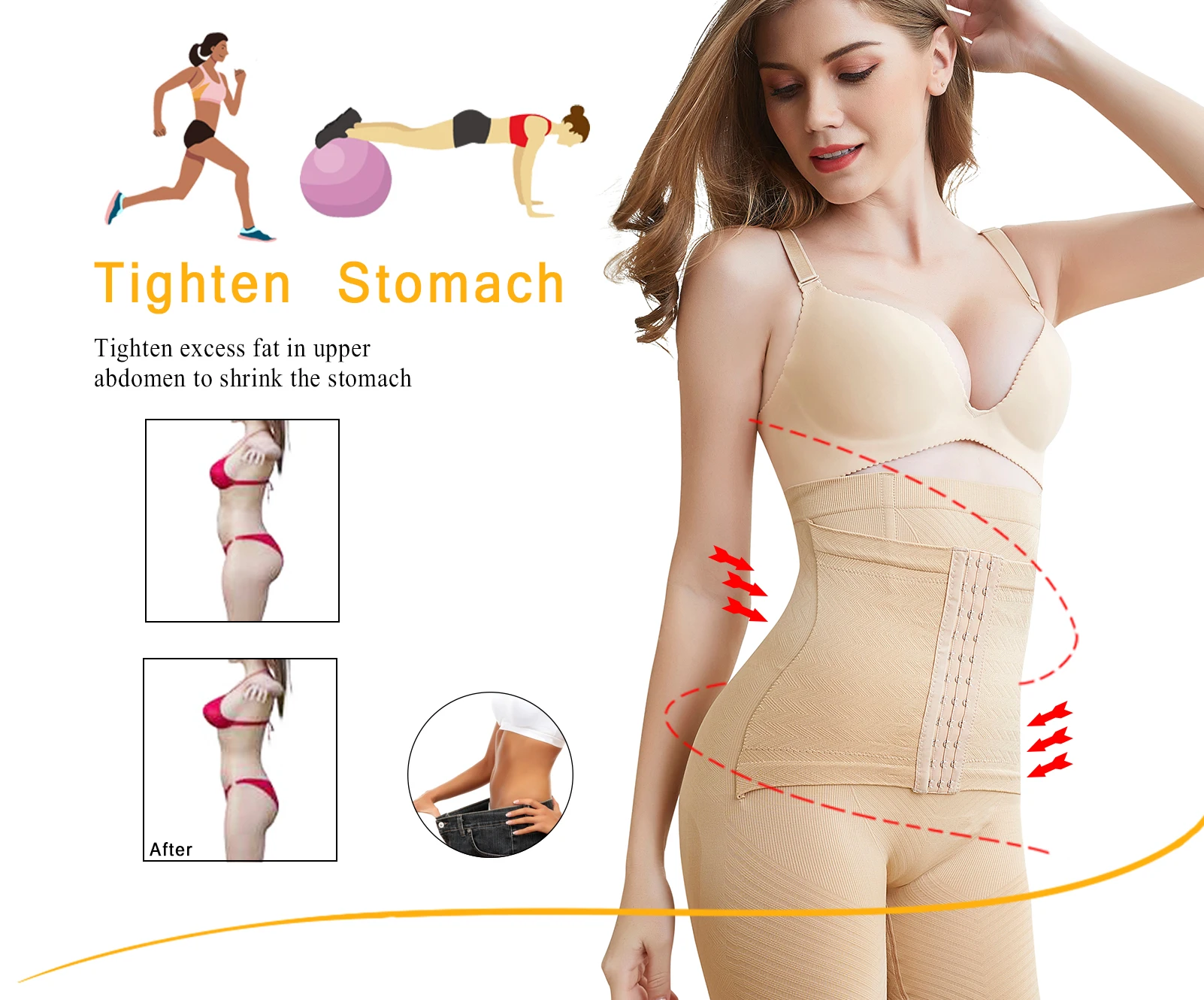 SEXYWG Body Shaper Tummy Control Panties Women High Waist Shapewear Panties Seamless Shapewear Shorts