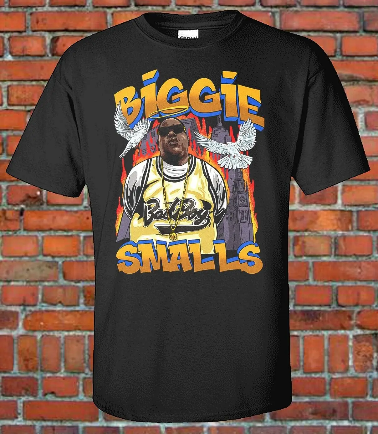 Футболка с персонажем Biggie/анимационным рисунком