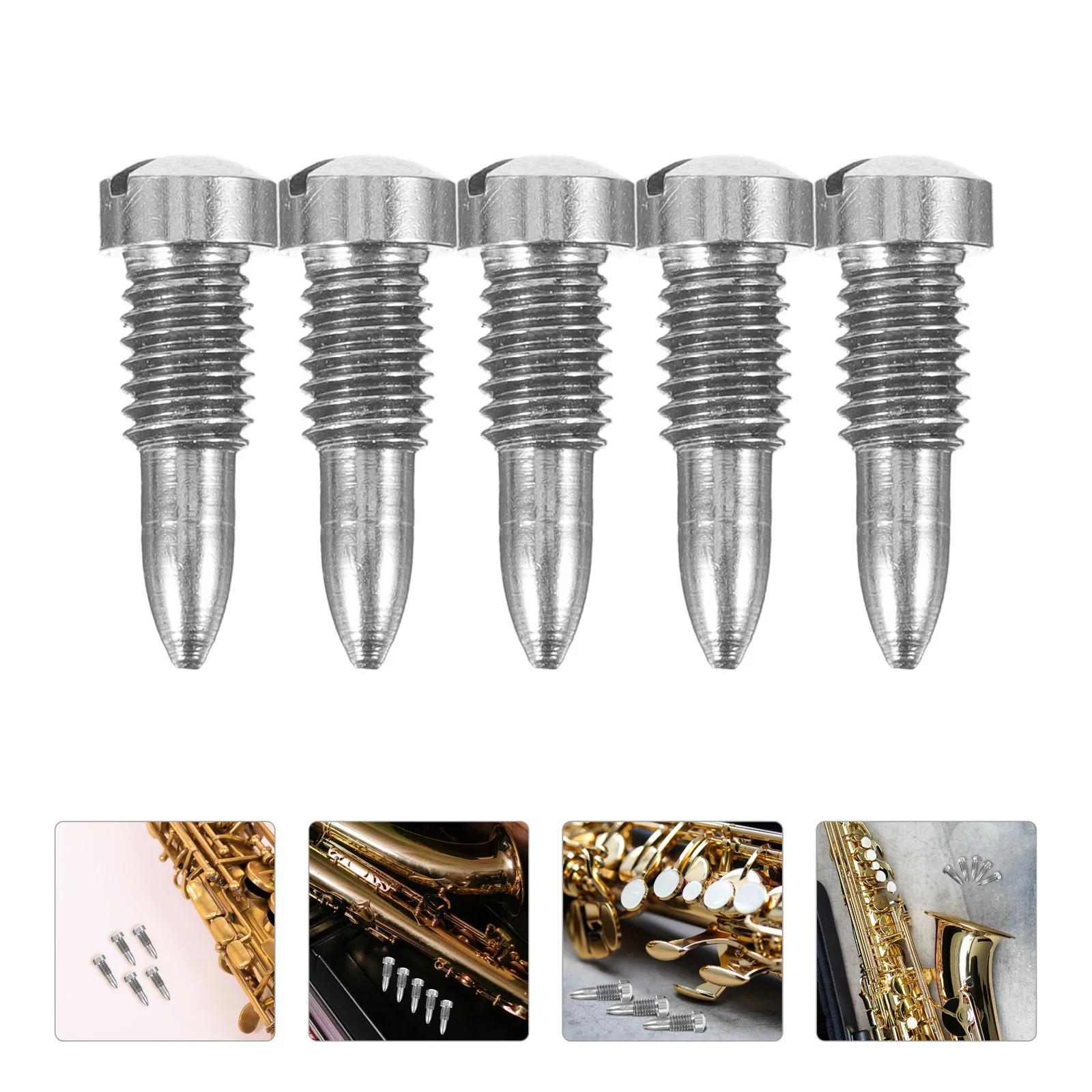 

Threaded Rods Sax Tapered Nail Instrument Parts Maintenance Kit Replacement Accessory Musical Screws Saxophone Repair Bass