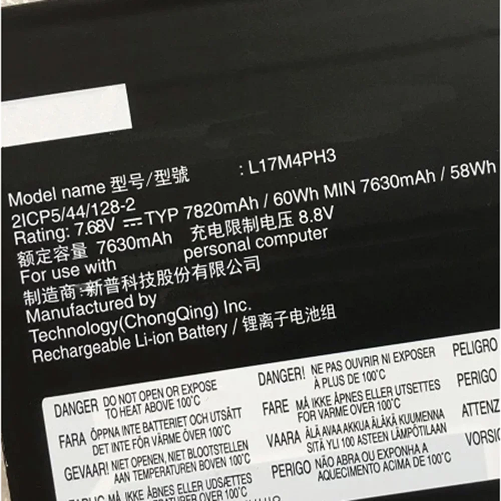 L17C4PH1 Оригинальный L17M4PH3 L17M4PH2 L17M4PH1 Аккумулятор для ноутбука Lenovo Yoga 7 Pro C930-13IKB 5B10Q82425