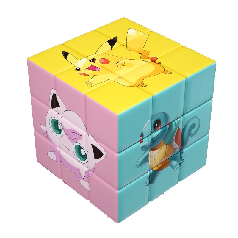 

Creative Charmander Squirtle Children's Cartoon Third Order Rubik's Pokemon Cube Pikachu Fun Intelligence Toy Rubik's Cube Gift