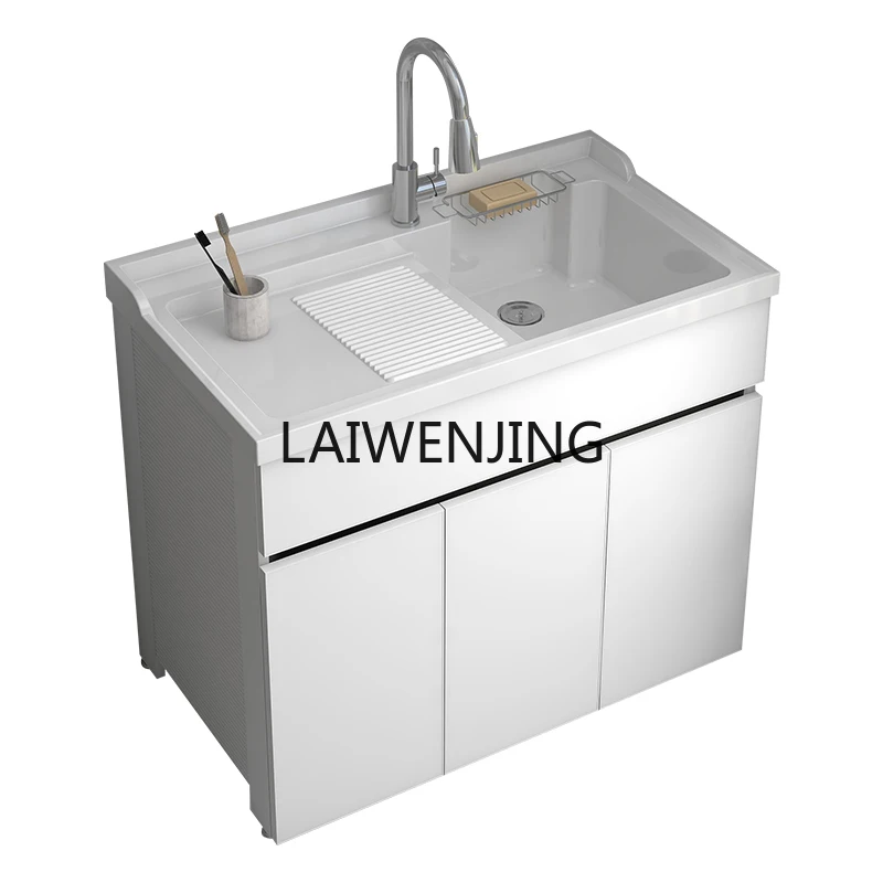 SGF шкаф для белья со встроенной раковиной с натиранием пола