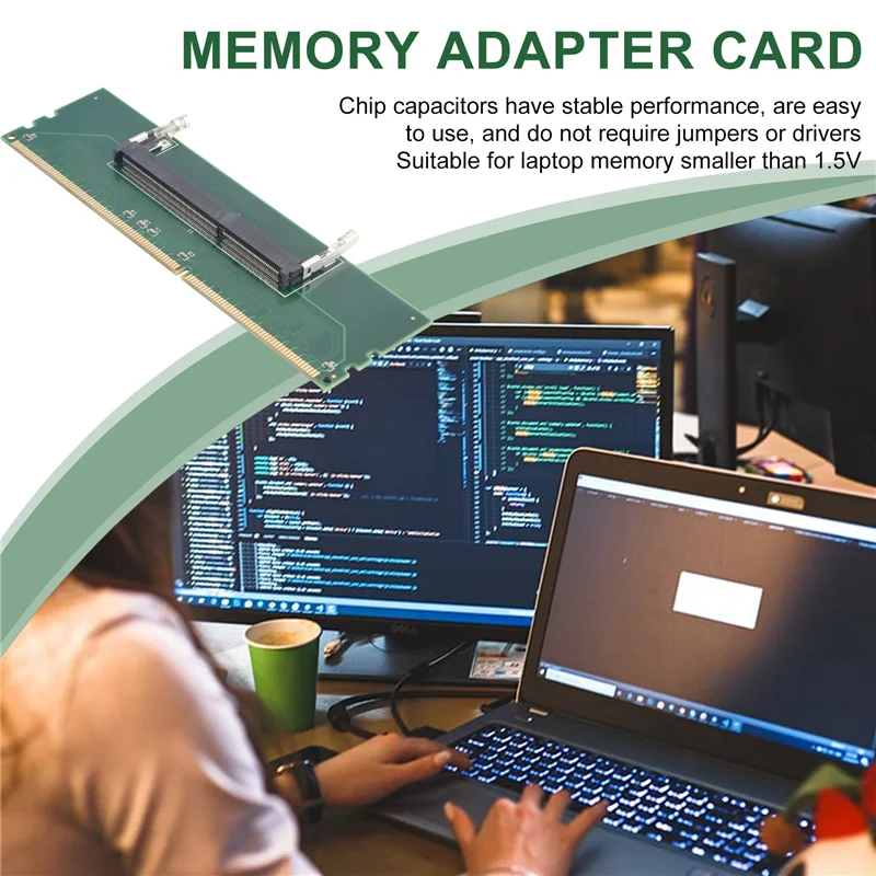 Фото 1,5 В DDR3 204-контактный адаптер для ноутбука SO-DIMM для настольного компьютера, слот DIMM-T44C №3