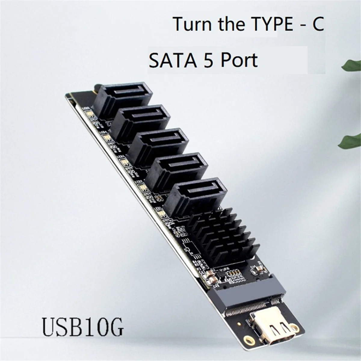5-портовый адаптер TYPE-C в SATA3.0 карта-конвертер 6 Гбит/с USB10G JM575 + JMS580 для расширения