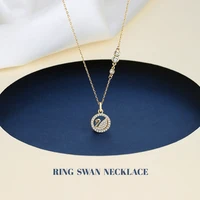 womens necklace s925 silver fashion swan jewelry pendant new fashion diamond pendant luxury k gold birthday gift pendant
