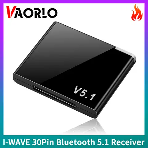 VAORLO I-WAVE 30 Pin Bluetooth 5,1 аудио приемник A2DP Музыка Мини беспроводной адаптер для iPhone iPod 30Pin Jack аналоговый динамик