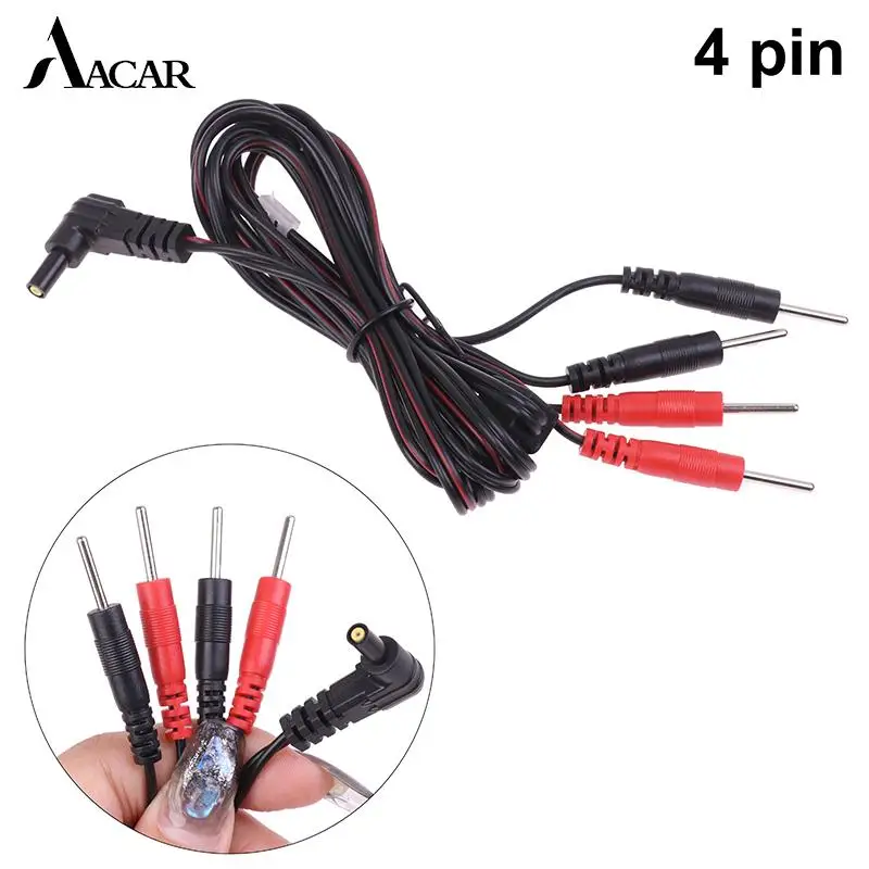 

1.2M 2.35mm Plug 2.0mm Pin Replacement Jack DC Head Electrode TENS Unit Lead Wires Connector Cables Digital Therapy Machine