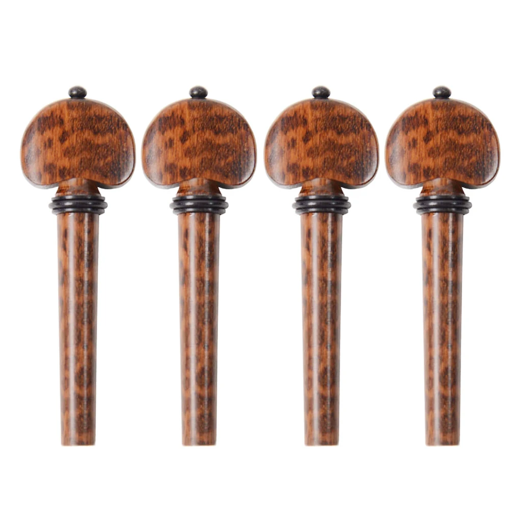 Deluxe 4/4 Violin Pegs Tailpiece Chin Rest Endpin Excellent Snakewood Fiddle Part Accessories For DIY Violin Master Luthier SET enlarge