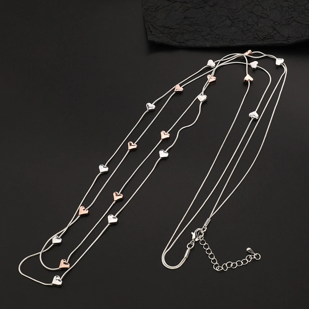 Винтажные Длинные ожерелья-цепочки ожерелье с милым сердцем новые в готическом