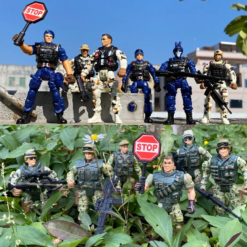 Военная фигурка GSF Солдат с парашютом