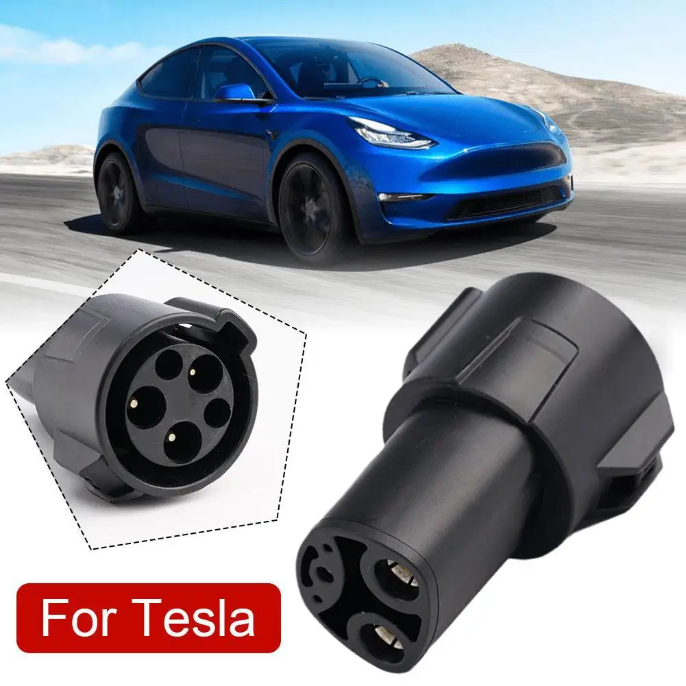 

EV Charger Adapter Electric Car Charging Connector For Tesla Model X Y 3 S SAE J1772 Type 1 To Adapter For Tesla EVSE A0D0