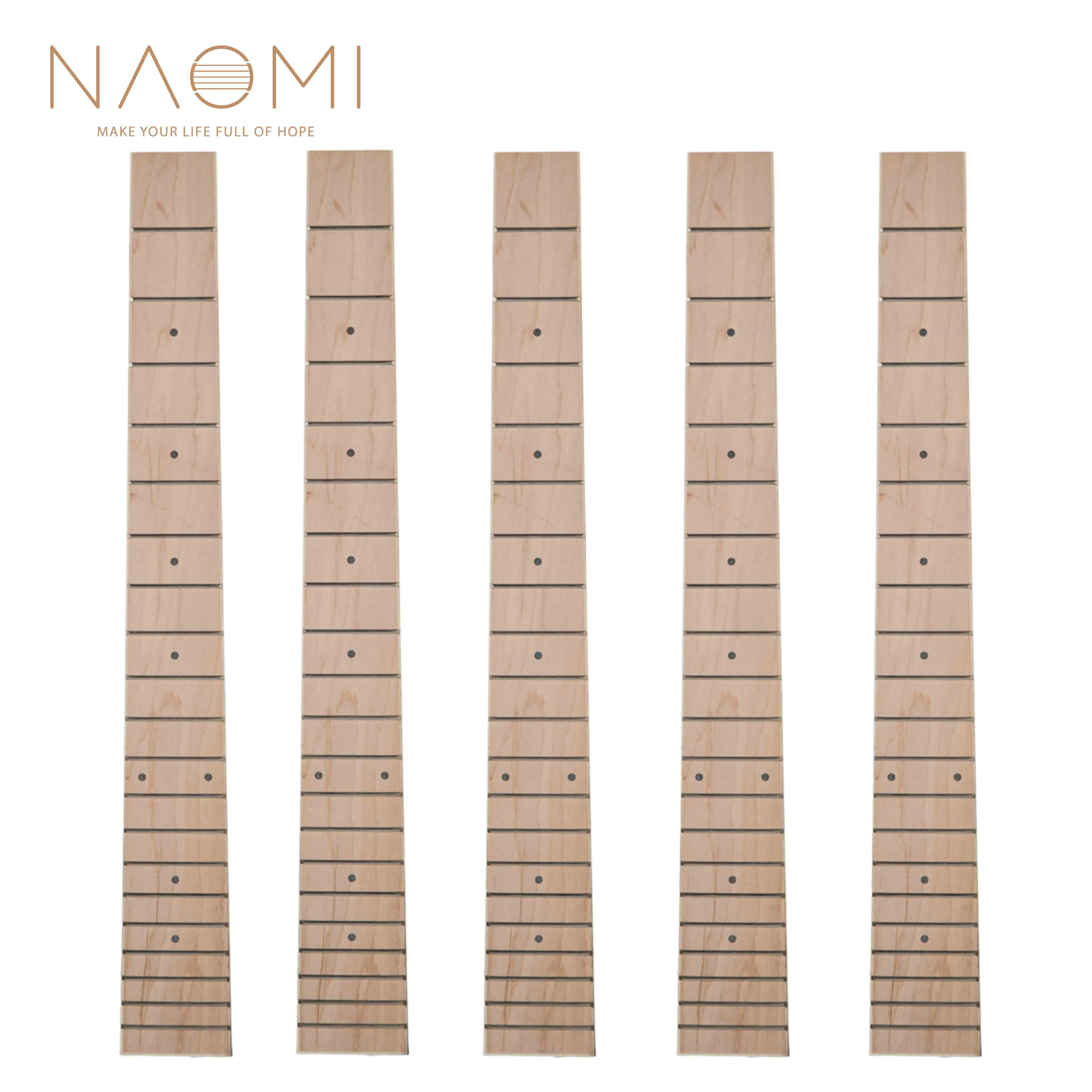 NAOMI 5 PCS Guitar Fretboard 41'' 20 Frets Maple Guitar Fretboard Acoustic Folk Guitar New Guitar Parts Accessories